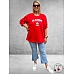 KAFFE CURVE Sweater Berla Rood